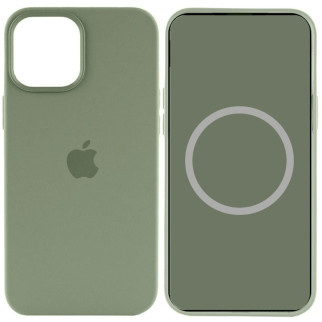 Чохол Silicone case (AAA) full with Magsafe and Animation для Apple iPhone 15 (6.1") Зелений / Cypress - Інтернет-магазин спільних покупок ToGether