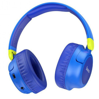 Накладні бездротові навушники Hoco W43 Adventure Blue - Інтернет-магазин спільних покупок ToGether