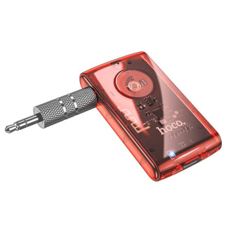 Bluetooth аудіо ресивер Hoco E66 Transparent discovery edition Vibrant orange - Інтернет-магазин спільних покупок ToGether