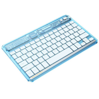 Бездротова клавіатура Hoco S55 Transparent Discovery edition (English version) Ice blue mist - Інтернет-магазин спільних покупок ToGether