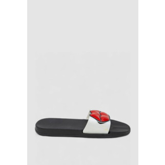 Шльопанці жіночі, колір чорно-білий, 243R7158-17a - Інтернет-магазин спільних покупок ToGether