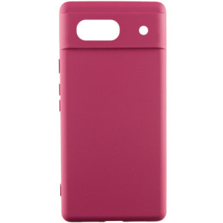 Чохол Silicone Cover Lakshmi (A) для Google Pixel 7a Бордовий / Marsala - Інтернет-магазин спільних покупок ToGether