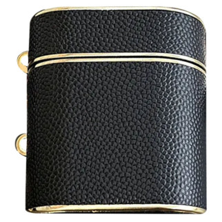 Шкіряний футляр Suitcase для навушників AirPods 1/2 Black - Інтернет-магазин спільних покупок ToGether