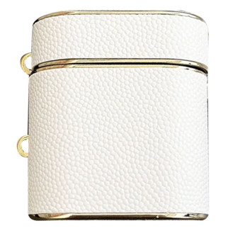 Шкіряний футляр Suitcase для навушників AirPods 1/2 White - Інтернет-магазин спільних покупок ToGether