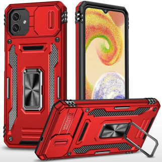 Ударостійкий чохол Camshield Army Ring для Samsung Galaxy A05 Червоний / Red - Інтернет-магазин спільних покупок ToGether