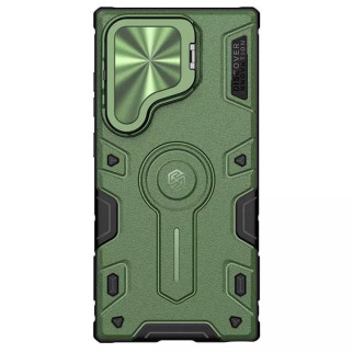 TPU+PC чохол Nillkin CamShield Armor Prop для Samsung Galaxy S24 Ultra Dark Green - Інтернет-магазин спільних покупок ToGether