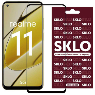 Захисне скло SKLO 3D для Realme 11 4G Чорний - Інтернет-магазин спільних покупок ToGether