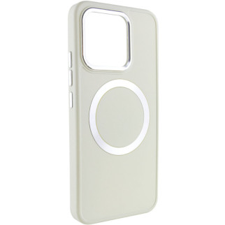 TPU чохол Bonbon Metal Style with MagSafe для Xiaomi 14 Білий / White - Інтернет-магазин спільних покупок ToGether