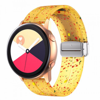 Силіконовий ремінець Splash для Smart Watch 20mm Yellow - Інтернет-магазин спільних покупок ToGether