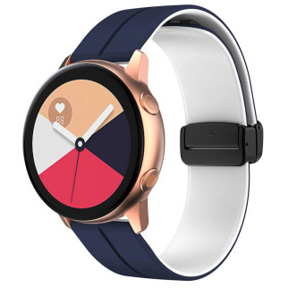Силіконовий ремінець Classy для Smart Watch 20mm Blue / White - Інтернет-магазин спільних покупок ToGether