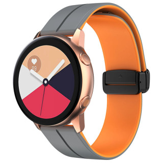Силіконовий ремінець Classy для Smart Watch 20mm Grey / Orange - Інтернет-магазин спільних покупок ToGether