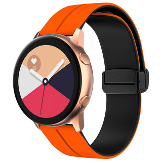 Силіконовий ремінець Classy для Smart Watch 20mm Orange / Black - Інтернет-магазин спільних покупок ToGether