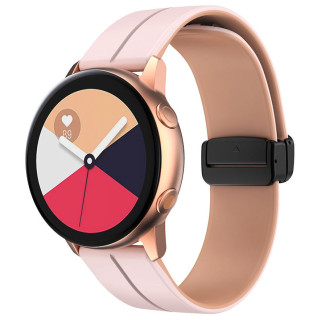 Силіконовий ремінець Classy для Smart Watch 20mm Pink / Beige - Інтернет-магазин спільних покупок ToGether
