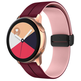 Силіконовий ремінець Classy для Smart Watch 20mm Plum / Pink - Інтернет-магазин спільних покупок ToGether