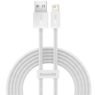 Дата кабель Baseus Dynamic Series USB to Lightning 2.4A (1m) (CALD000402) White - Інтернет-магазин спільних покупок ToGether