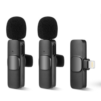 Мікрофон петличний для телефону K9 Bluetooth 3in1 Lightning Black - Інтернет-магазин спільних покупок ToGether