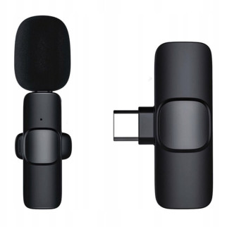 Мікрофон петличний для телефону K9 Bluetooth 2in1 USB-C Black - Інтернет-магазин спільних покупок ToGether