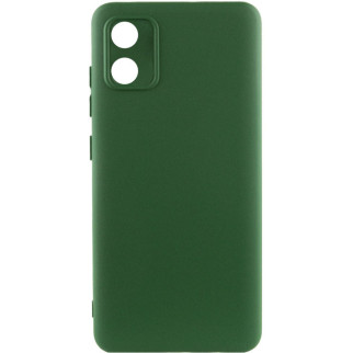 Чохол Silicone Cover Lakshmi Full Camera (A) для Motorola Moto E13 Зелений / Dark green - Інтернет-магазин спільних покупок ToGether