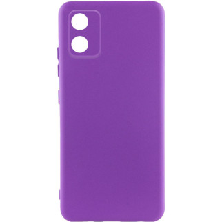Чохол Silicone Cover Lakshmi Full Camera (A) для Motorola Moto E13 Фіолетовий / Purple - Інтернет-магазин спільних покупок ToGether