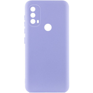 Чохол Silicone Cover Lakshmi Full Camera (A) для Motorola Moto E40 Бузковий / Dasheen - Інтернет-магазин спільних покупок ToGether