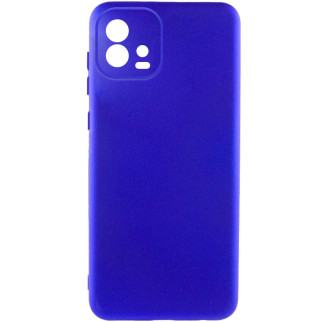 Чохол Silicone Cover Lakshmi Full Camera (A) для Motorola Moto G72 Синій / Iris - Інтернет-магазин спільних покупок ToGether