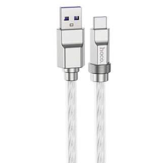 Дата кабель Hoco U113 Solid 100W USB to Type-C (1m) Silver - Інтернет-магазин спільних покупок ToGether
