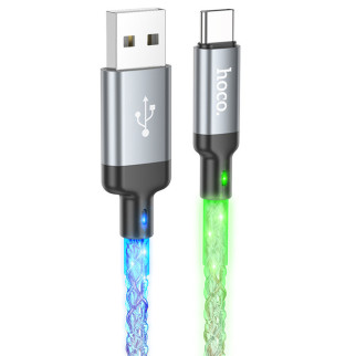 Дата кабель Hoco U112 Shine 2.4A USB to Type-C (1m) Gray - Інтернет-магазин спільних покупок ToGether
