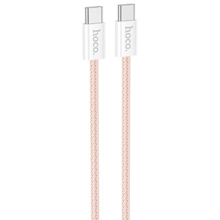 Дата кабель Hoco X104 Source 60W Type-C to Type-C (1m) Pink - Інтернет-магазин спільних покупок ToGether