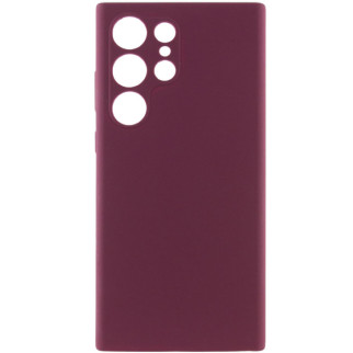 Чохол Silicone Cover Lakshmi Full Camera (AAA) для Samsung Galaxy S24 Ultra Бордовий / Plum - Інтернет-магазин спільних покупок ToGether