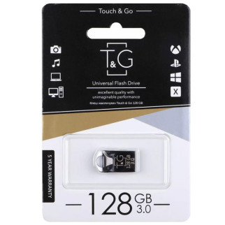 Флеш-драйв USB 3.0 Flash Drive T&G 106 Metal Series 128GB Чорний - Інтернет-магазин спільних покупок ToGether