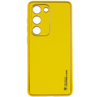 Шкіряний чохол Xshield для Samsung Galaxy S24 Жовтий / Yellow - Інтернет-магазин спільних покупок ToGether