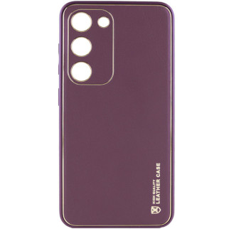Шкіряний чохол Xshield для Samsung Galaxy S24+ Бордовий / Plum Red - Інтернет-магазин спільних покупок ToGether