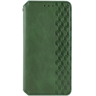 Шкіряний чохол книжка GETMAN Cubic (PU) для Xiaomi Redmi A3 Зелений - Інтернет-магазин спільних покупок ToGether