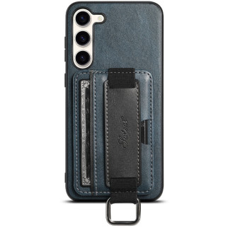 Шкіряний чохол Wallet case and straps для Samsung Galaxy S24+ Синій / Blue - Інтернет-магазин спільних покупок ToGether