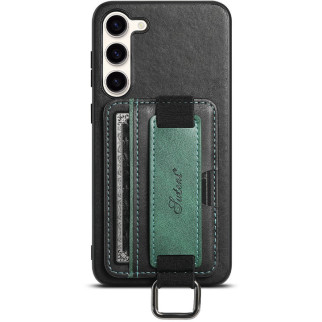 Шкіряний чохол Wallet case and straps для Samsung Galaxy S24+ Чорний / Black - Інтернет-магазин спільних покупок ToGether