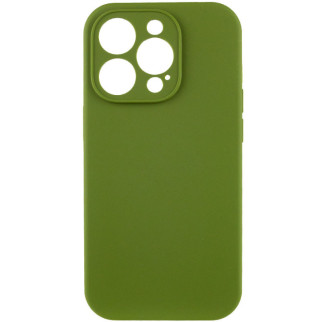 Чохол Silicone Case Full Camera Protective (AA) NO LOGO для Apple iPhone 14 Pro (6.1") Зелений / Dark Olive - Інтернет-магазин спільних покупок ToGether