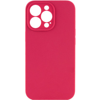 Чохол Silicone Case Full Camera Protective (AA) NO LOGO для Apple iPhone 15 Pro (6.1") Червоний / Rose Red - Інтернет-магазин спільних покупок ToGether