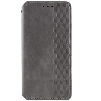 Шкіряний чохол книжка GETMAN Cubic (PU) для Xiaomi Redmi Note 13 4G Сірий - Інтернет-магазин спільних покупок ToGether