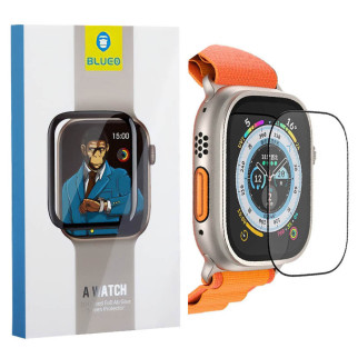Захисне 2.5D скло Blueo Corning Gorilla Glass для Apple Watch Ultra / Ultra 2 49mm Чорний - Інтернет-магазин спільних покупок ToGether