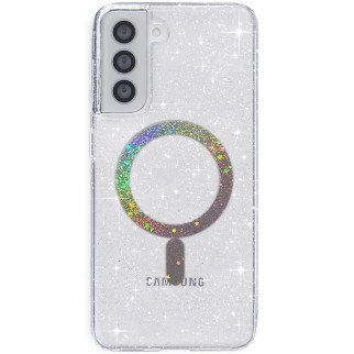 Чохол TPU Eclipse Sparkle (MagFit) для Samsung Galaxy S21 FE Clear - Інтернет-магазин спільних покупок ToGether