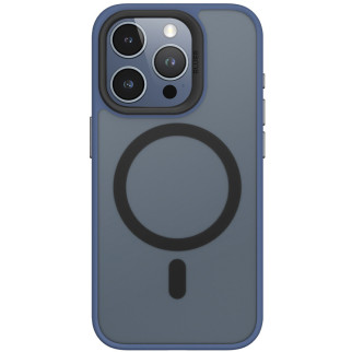 TPU+PC чохол Blueo Skin Friendly Frosted with MagSafe для Apple iPhone 15 Pro Max (6.7") Синій - Інтернет-магазин спільних покупок ToGether