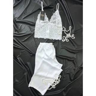 Жіноча піжама для нареченої штани та майка з мереживом - Інтернет-магазин спільних покупок ToGether