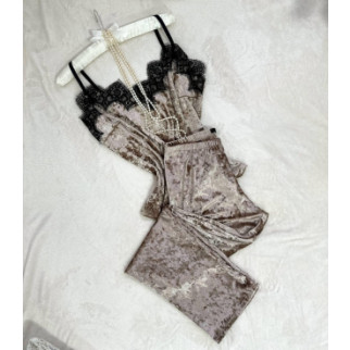 Хіт!Комплект домашній штани і майка велюр Енжі однотонний - Інтернет-магазин спільних покупок ToGether