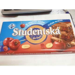 Шоколад Studentska молочний із горіхами арахісом і вишнею Студенческа 180 г Оригінал, Чехія - Інтернет-магазин спільних покупок ToGether