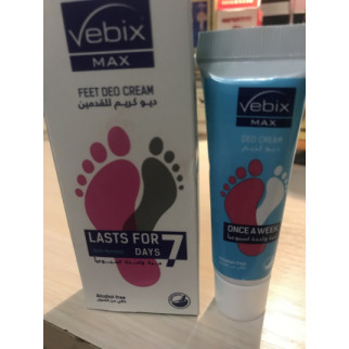 Део-крем Vebix Feet Deo Cream Lasts For 7 days, сильний Антиперспірант дезодорант 7 днів від пітливості ніг - Інтернет-магазин спільних покупок ToGether