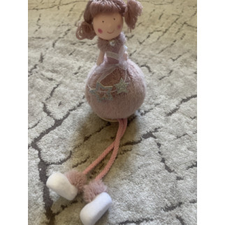 Лялька текстильна новорічна 20 см із висячими ніжками - Інтернет-магазин спільних покупок ToGether