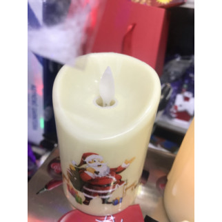 Світлодіодні мерехтливі свічки з малюнком діда морозу - Інтернет-магазин спільних покупок ToGether