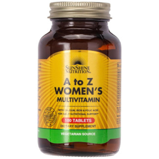 Жіночі полівітаміни з залізом від Sunshine Nutrition від A до Z загальнозміцнювальні для імунітету США Оригінал - Інтернет-магазин спільних покупок ToGether