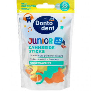 Dondodent Floss Stick Junior - Ніжна зубна нитка Німеччина Дондодент - Інтернет-магазин спільних покупок ToGether