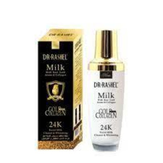 Очисне молочко для обличчя Dr. Rashel Milk with Real Gold Atoms & Collagen 24K Facial Milk Cleaner & Whitening - Інтернет-магазин спільних покупок ToGether